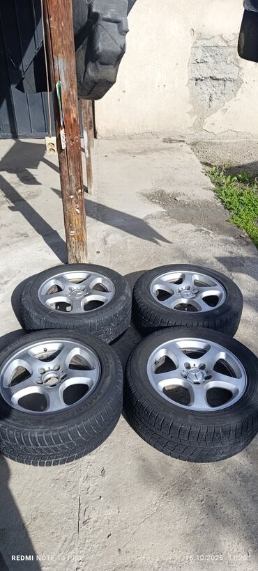 кондиционеры зима: Дөңгөлөктөр монтажда 225 / 55 / R 16, Кыш, Колдонулган, Комплект, Жеңил унаалар, Куйма, тешиктери - 5