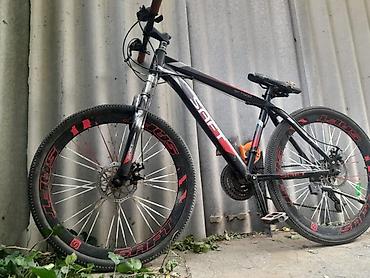 İdman velosipedləri: SAFT ST-300 dağ velosipedi - Çərçivə: yüngül alaşımlı, qara-qırmızı — 3