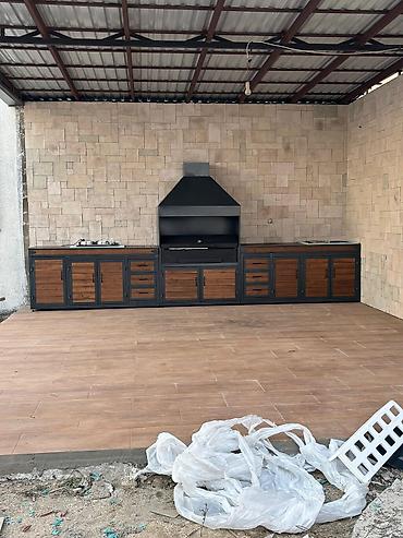 Все для дома и сада: Metal-manqal və açıq mətbəx modul dəsti - Material: qalın divarlı — 7