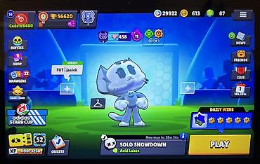 Brawl Stars oyun hesabı - Qızıl kuboklar: 56,620 (ən yüksək: 56,623)