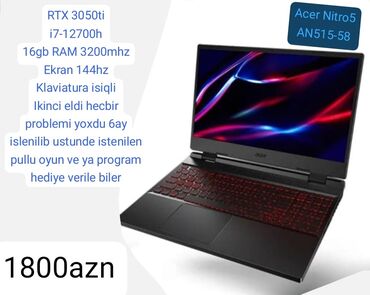 en ucuz laptop kampanyaları: Noutbuk təzədir cəmi 5ay işlənib. 2800 man alınıb. Hər bir qrafik