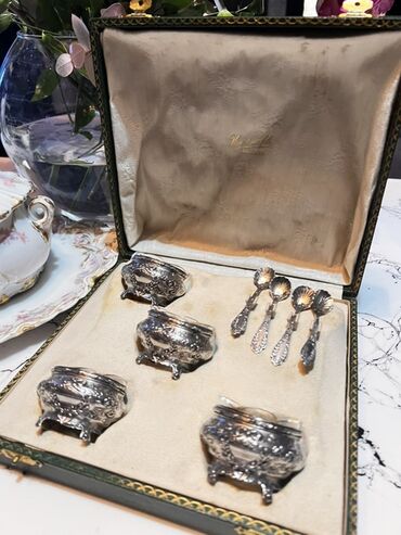жидкая кожа баку: Puiforcat Rare French Sterling Silver 18k Gold Set
