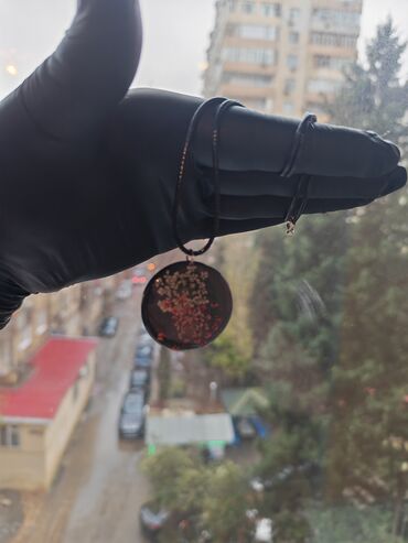 Kulonlar: Epoksi qatqı ilə hazırlanmış əl işi kulonlar - Çiçək kolleksiyası — 13