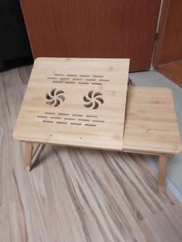 Stolovi: Bambus stočić za laptop - Materijal: prirodni bambus - Gornja ploča — 4
