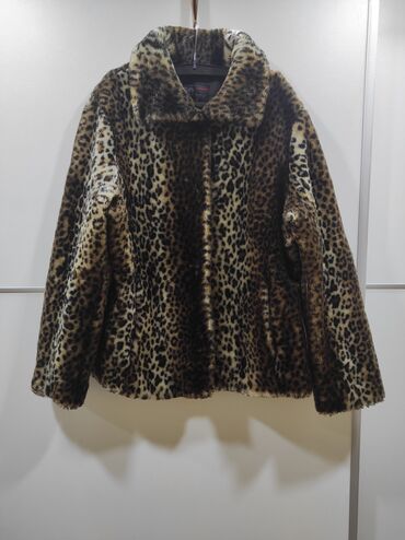 monton jakna zenska: L (EU 40), With lining, Faux fur, color - Brown