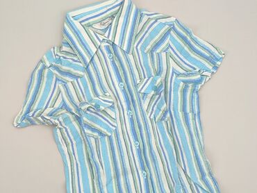 pikowana kamizelka krótka: Shirt 14 years, condition - Good, pattern - Striped, color - Light blue