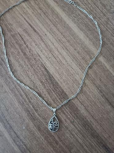 сепочка серебро: Серебристое украшение на шею с подвеской «Дерево Серебро 925 проба - — 2