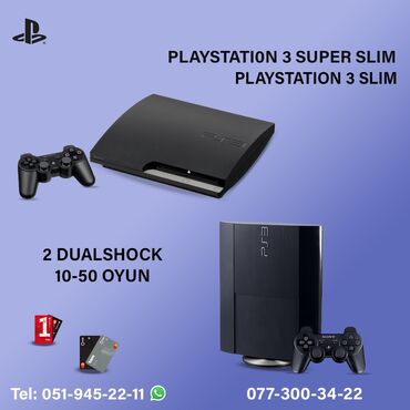 playstation 3 slim new: PlayStation 3 Slim və Super slim modelləri İstənilən yaddaşda