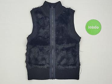 bluzka czarna basic: Kamizelka, H&M, 10 lat, 134-140 cm, stan - Bardzo dobry — 2