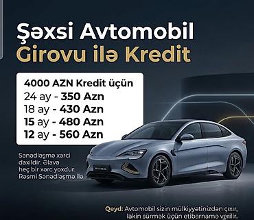 nobella kombi kredit: Şəxsi avtomobil girovu ilə kredit xidməti - 4000 AZN kredit üçün — 1