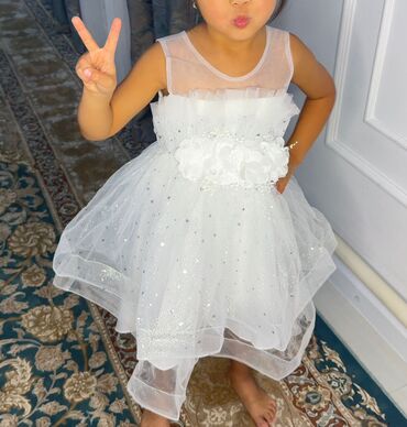 Платья: Детское платье, цвет - Белый, Новый — 10