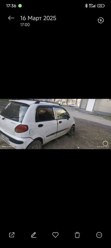 матиз 2 эшик: Daewoo Matiz: 1999 г., 0.8 л, Механика, Бензин