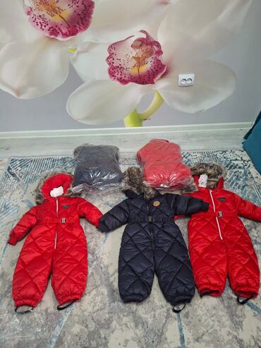Верхняя одежда: Новые Комбинезон для девочек и для мальчика Размер 80 красный черный — 11