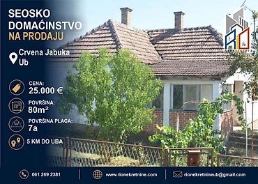 novi sad kuce prodaja: NA PRODAJU! Seosko domaćinstvo u Crvenoj Jabuci kod Uba! Površina — 1