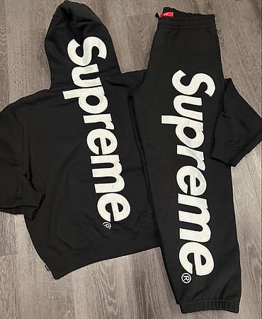Kişi geyimləri: Supreme Hoodie + Şalvar (Set) Premium keyfiyyət 🔥 Bütün razmerlər — 2