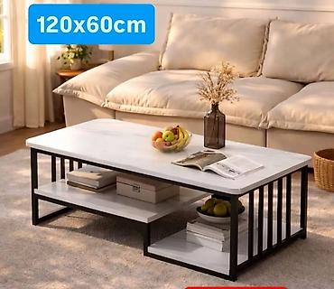 Stilski klub stolovi: Moderan klub sto za dnevni boravak – 120×60 cm - Dimenzije: 120 × 60 — 7