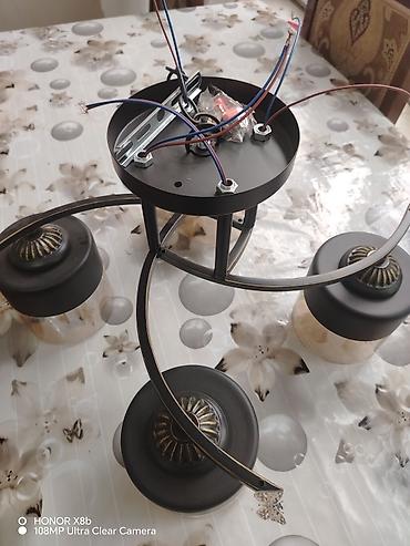 lusturler: Çılçıraq, 3 lampa, Metal — 1