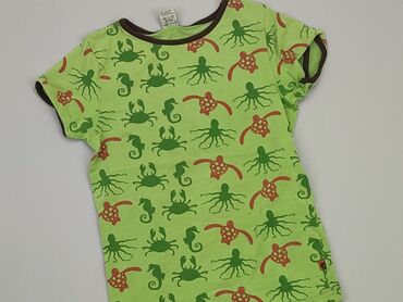 zielona koszulka dla dziewczynki: Koszulka, 5-6 lat, 110-116 cm, stan - Bardzo dobry