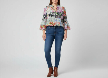 tanie tuniki wyprzedaż: Women's blouse, size XL