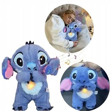 Digər oyuncaqlar: Nəfəs Alan Peluş Stitch Yumşaq oyuncaq Stitch peluş, göy rəng, 30 sm — 3