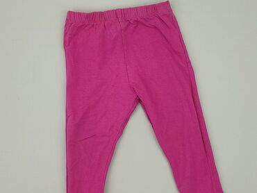 spodnie lniane hm: Leggings, 9-12 months, condition - Good