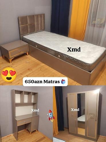 mekteb partasi: Oğlan və qız üçün, Yeni, Təknəfərlik çarpayı — 1