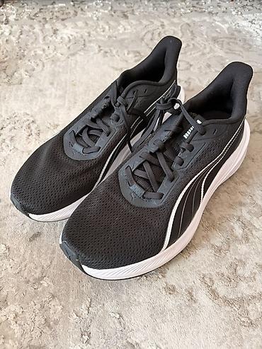 Кроссовки Puma (модель с пеной EVA PumaLite) - Цвет: черный с белыми