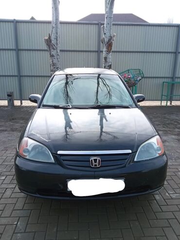100000 сомдук машиналар: Honda Civic: 2001 г., 1.7 л, Механика, Бензин, Седан