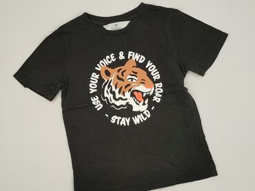 koszulka animal: Футболка, H&M, 5-6 р., 110-116 см, стан - Дуже гарний