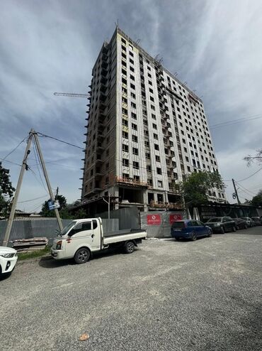 квартиры в кок жар: 1 комната, 53 м², Элитка, 16 этаж, ПСО (под самоотделку)