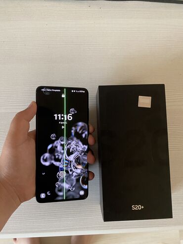 Samsung: Samsung Galaxy S20 Plus, 128 GB, rəng - Qara, Zəmanət, Barmaq izi, Simsiz şarj
