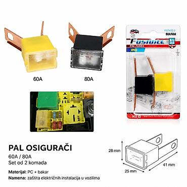 KMT Konektor za osigurač sa ravnim nožicama, spoljašnji priključak –