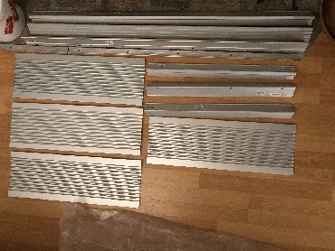Police: Stakleno/aluminijumske police za na zid, 4 kom, uvoz CH Prodajem 4 — 11