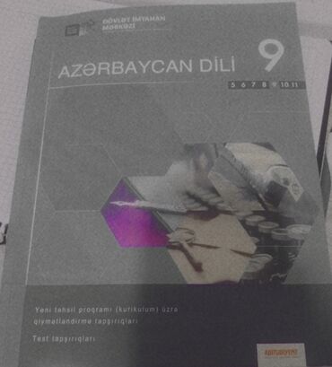 Kitablar, jurnallar, CD, DVD: Yenidir. Azərbaycan dili 9 cu sinif(buraxılış kitabıdır)