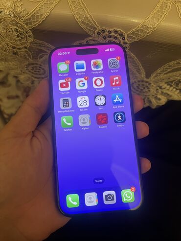 ayfon zəngi: IPhone 15 Pro, 128 GB, Blue Titanium