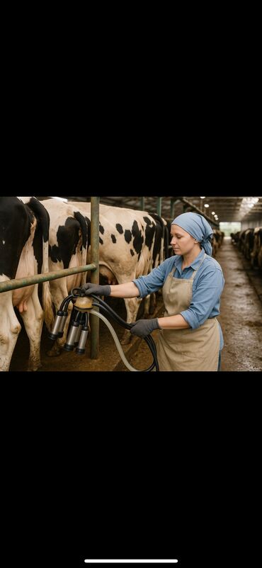 оборудование для молока: Требуется доярка на ферму🐄 с проживанием🏡 📍 Место работы: село