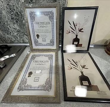a4 kagiz: A4 ölçülü (21 x 29,7 sm) çərçivələr dəsti - Təyinat: sertifikat — 2
