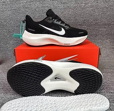кожаные кросовки: Мужские кроссовки, 39, 40, 41, Nike, Новый, цвет - Черный, Бесплатная доставка, Платная доставка, Самовывоз — 1
