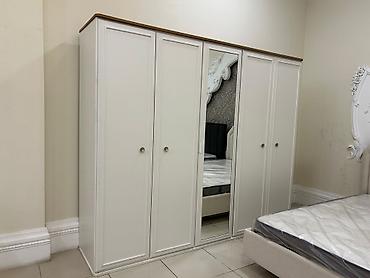 giris dolabi: Yeni, 5 qapı, Güzgülü, Ağ, Açılan, Düz dolab — 2