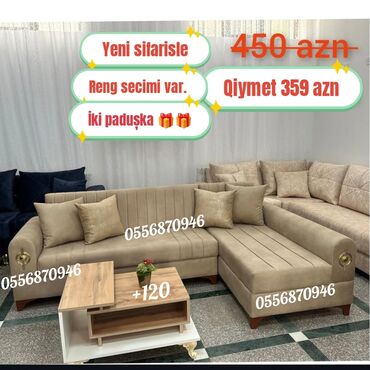 Divanlar: Künc divan, Yeni, Açılan, Bazalı, Parça, Şəhərdaxili pulsuz çatdırılma — 2