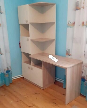 Uşaq masaları: Oğlan və qız üçün, Yeni, Siyirməsiz, Yazı masası, Stulsuz — 14