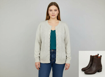 szafka na buty: Cardigan, Women`s knitwear, size 2XL