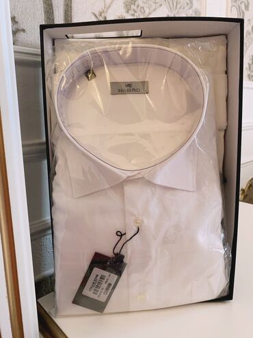 ağ paltar: Рубашка 4XL (EU 48), цвет - Белый