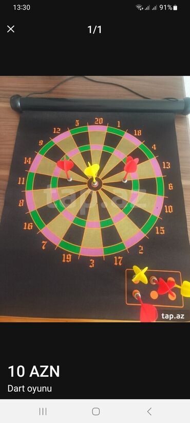 Перчатки: Dart oyunu – asma rulon taxta hədəf - Asılqanlı rulon tipli dart