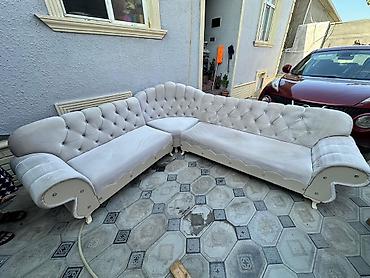 Künc divan, İşlənmiş, Açılmayan, Bazasız, Vеlur parça, Çatdırılma yoxdur