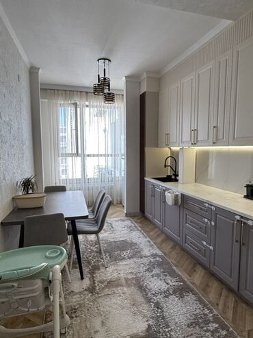 сокулук аренда квартиры: 2 комнаты, 60 м², Элитка, 14 этаж, Дизайнерский ремонт