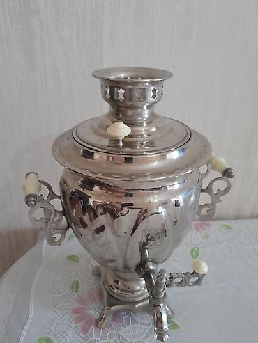 Самовары: Elektrik samovar – klassik rus üslubunda - Material: parlaq metal — 7