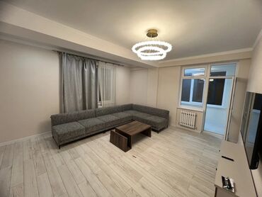 квартира аренда долгосрочно бишкек: 2 комнаты, 77 м², Элитка, 9 этаж, Евроремонт