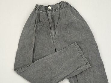 jeansy z efektem farby: Spodnie jeansowe, 9 lat, 128/134, stan - Zadowalający