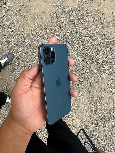 IPhone 12 Pro, Б/у, 128 ГБ, Pacific Blue, Чехол, 100 %